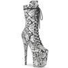 Pleaser - FLAMINGO1050SP Bottes de plateforme - Chaussures de pole dance - Noir/Blanc Product image